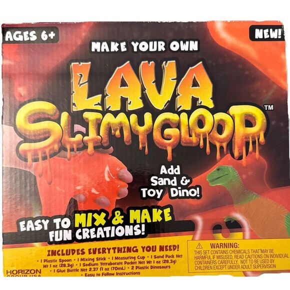 Slime Slimy Lava‎ Slimygloop AUTHENTIC Ages 6+ Kids Crafts Activity Valentines - Picture 1 of 3